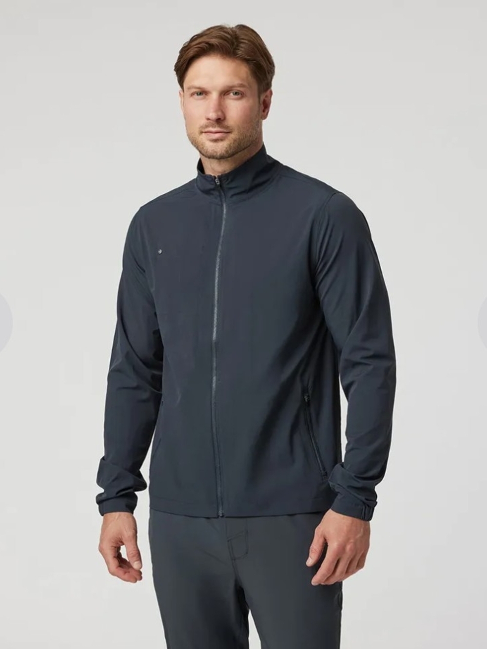 Vuori Men's Dark Navy Zip-Front Lightweight Jacket Sz Medium